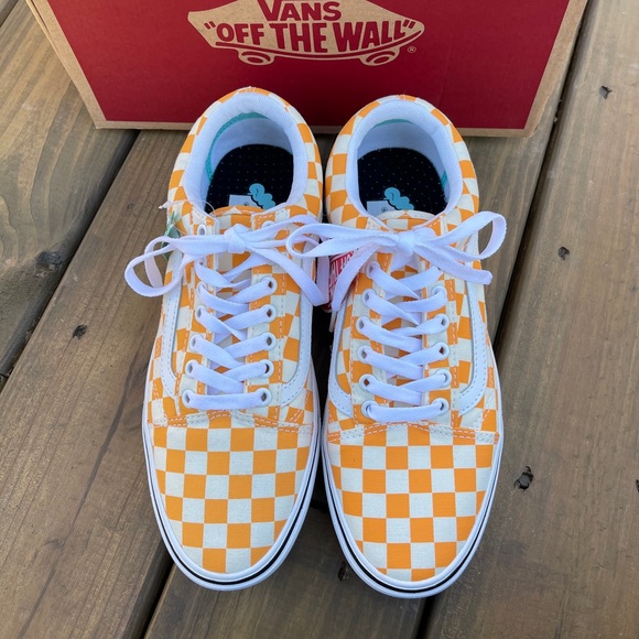 Comfycush Yellow Old Skool Vans Mens 8 - Picture 3 of 8